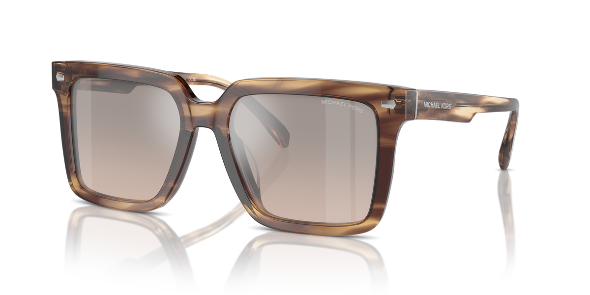 Gafas de Sol Michael Kors Abruzzo MK2217U Cuerno Marrón y Marrón y Negro