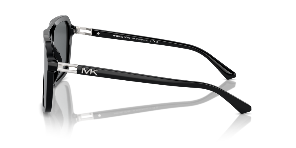 Gafas de Sol Michael Kors Murren MK2218U Negro y Gris Oscuro Sólido