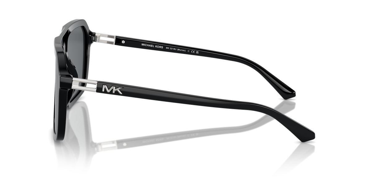 Gafas de Sol Michael Kors Murren MK2218U Negro y Gris Oscuro Sólido