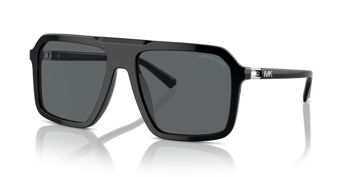 Gafas de Sol Michael Kors Murren MK2218U Negro y Gris Oscuro Sólido