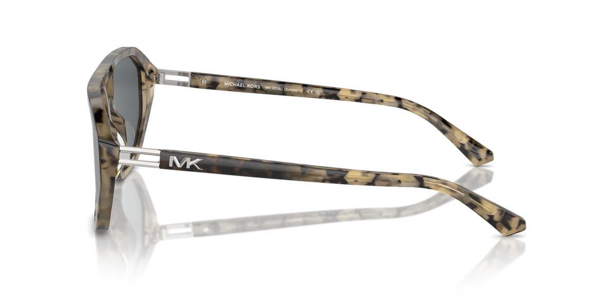 Gafas de Sol Michael Kors Zurich MK2219U Tortuga degradado con gris oscuro y Gris Oscuro Sólido