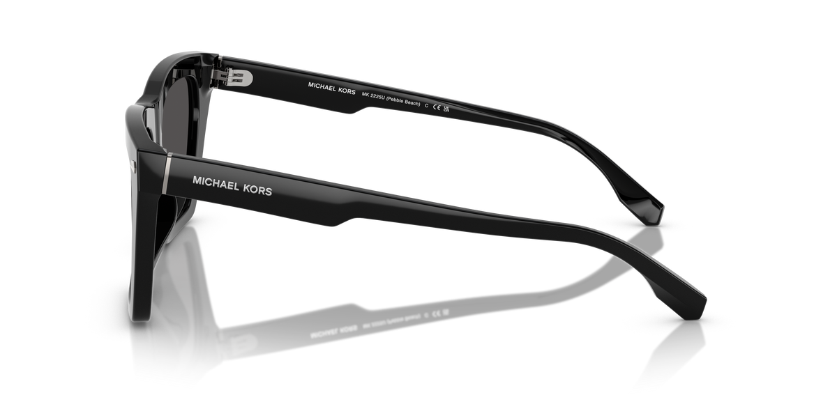 Gafas de Sol Michael Kors Pebble Beach MK2225U Negro y Gris Oscuro Sólido