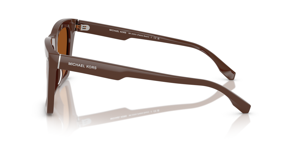 Gafas de Sol Michael Kors Pebble Beach MK2225U Nuez moscada sólido y Marrón Sólido