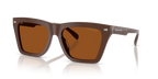 Gafas de Sol Michael Kors Pebble Beach MK2225U Nuez moscada sólido y Marrón Sólido