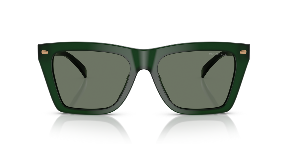Gafas de Sol Michael Kors Pebble Beach MK2225U Verde Olivo Sólido y Verde Sólido