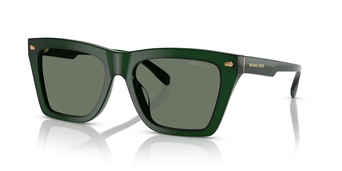 Gafas de Sol Michael Kors Pebble Beach MK2225U Verde Olivo Sólido y Verde Sólido