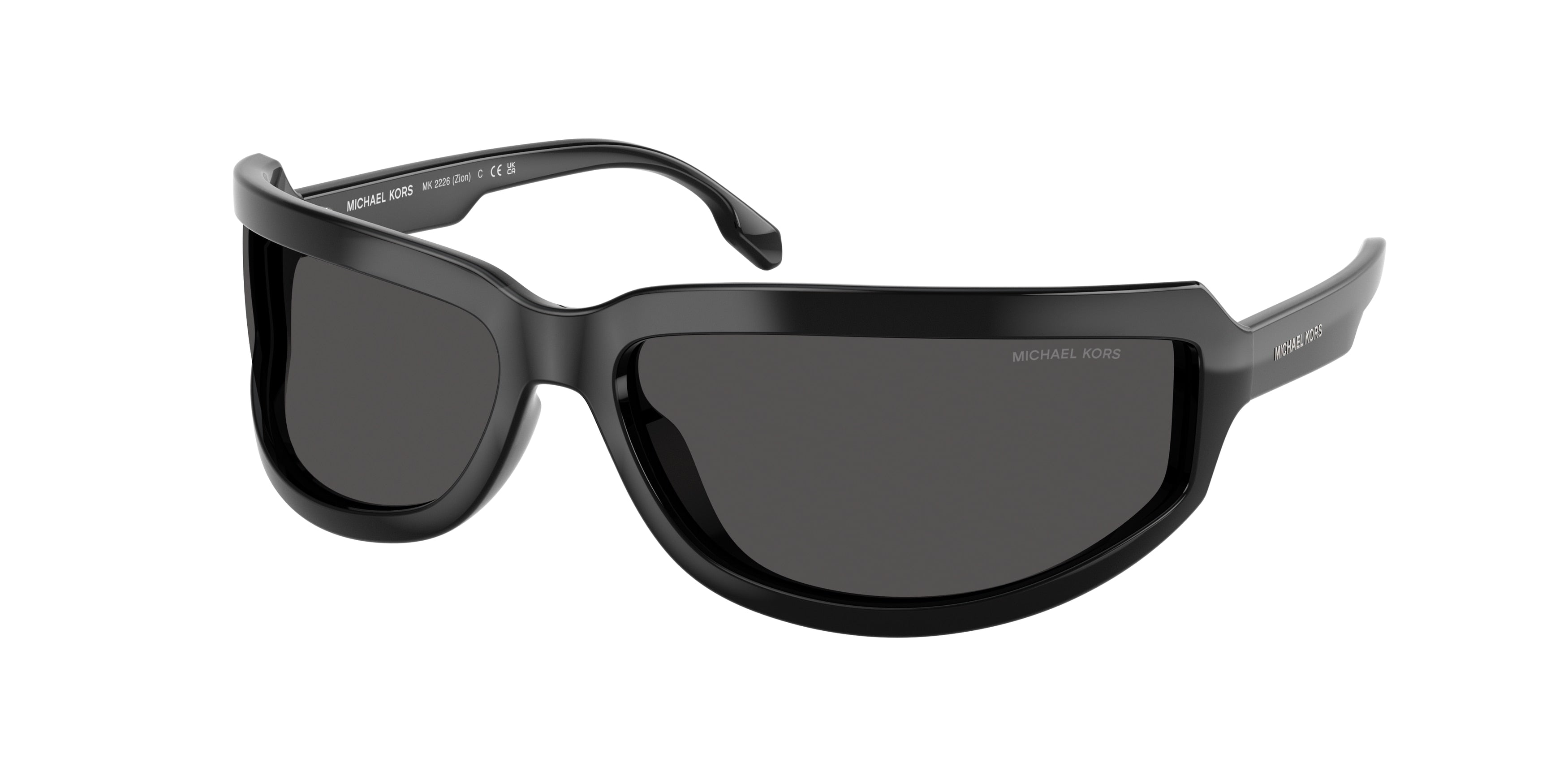 Gafas de Sol Michael Kors Zion MK2226 Negro y Gris Oscuro Sólido