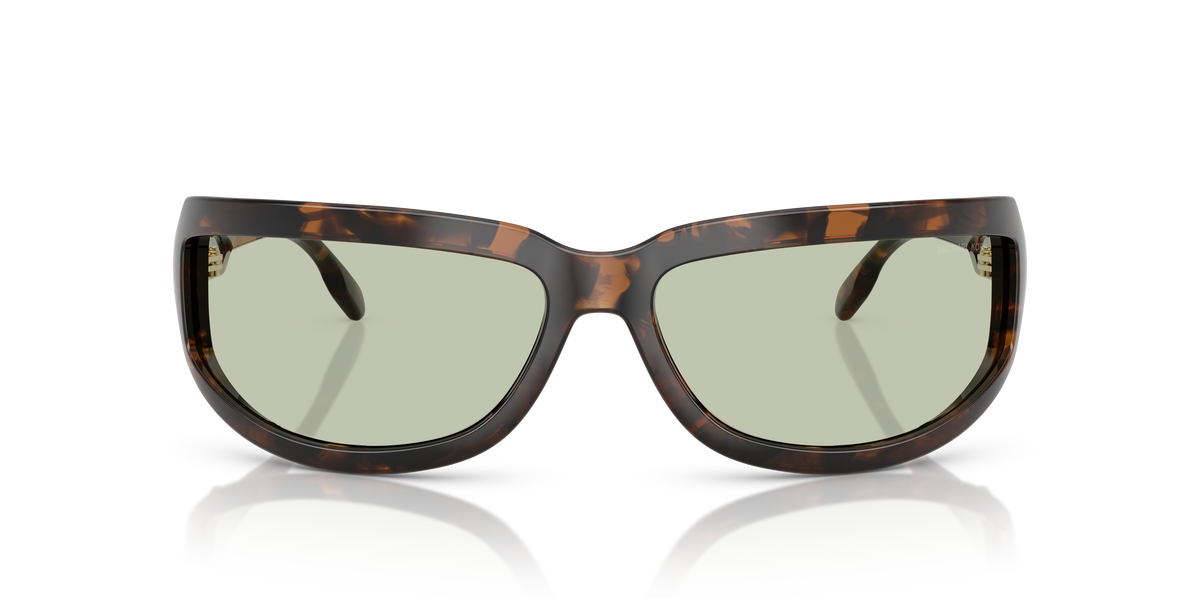 Gafas de Sol Michael Kors Zion MK2226 Carey Oscuro y Verde Sólido