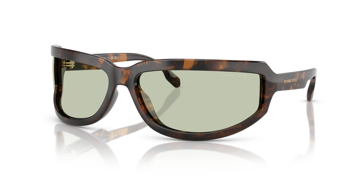 Gafas de Sol Michael Kors Zion MK2226 Carey Oscuro y Verde Sólido