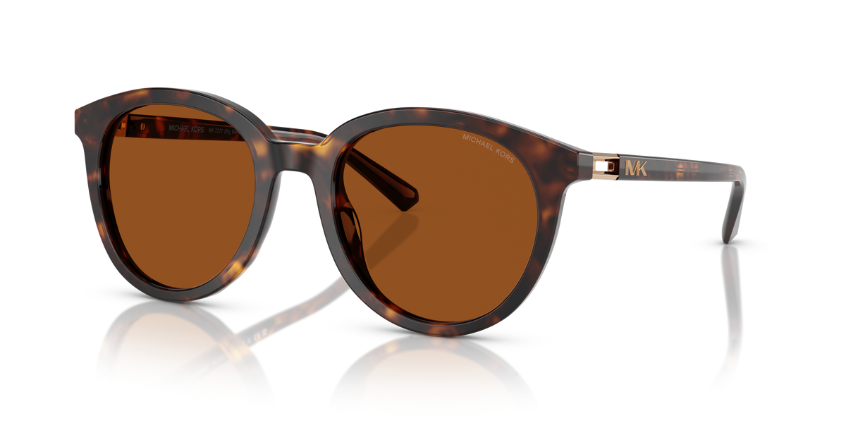 Gafas de Sol Michael Kors Big Bend MK2227 Carey Oscuro y Marrón Sólido
