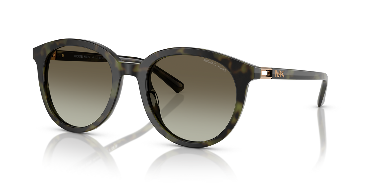 Gafas de Sol Michael Kors Big Bend MK2227 Carey Verde Olivo y Verde Olivo Degradé