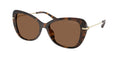 Gafas de Sol Michael Kors Saint Croix MK2230U Carey Oscuro y Marrón Oscuro Sólido