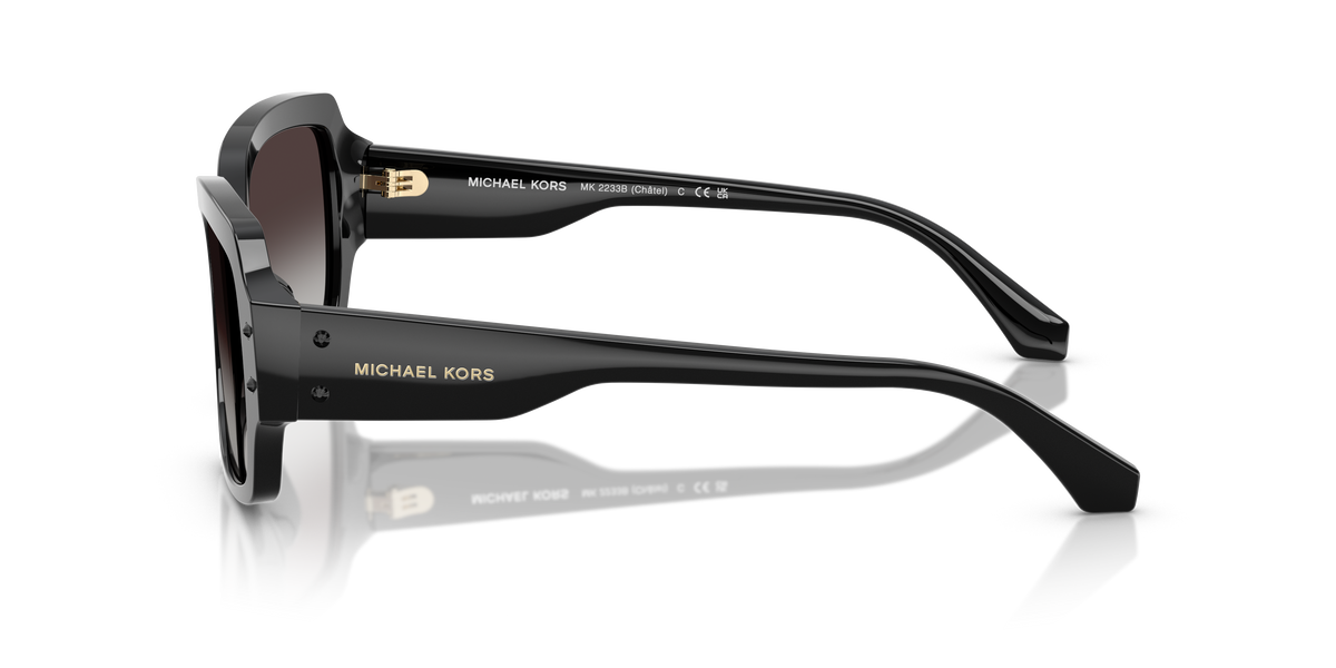 Gafas de Sol Michael Kors Châtel MK2233B Negro y Gris Oscuro Degradé
