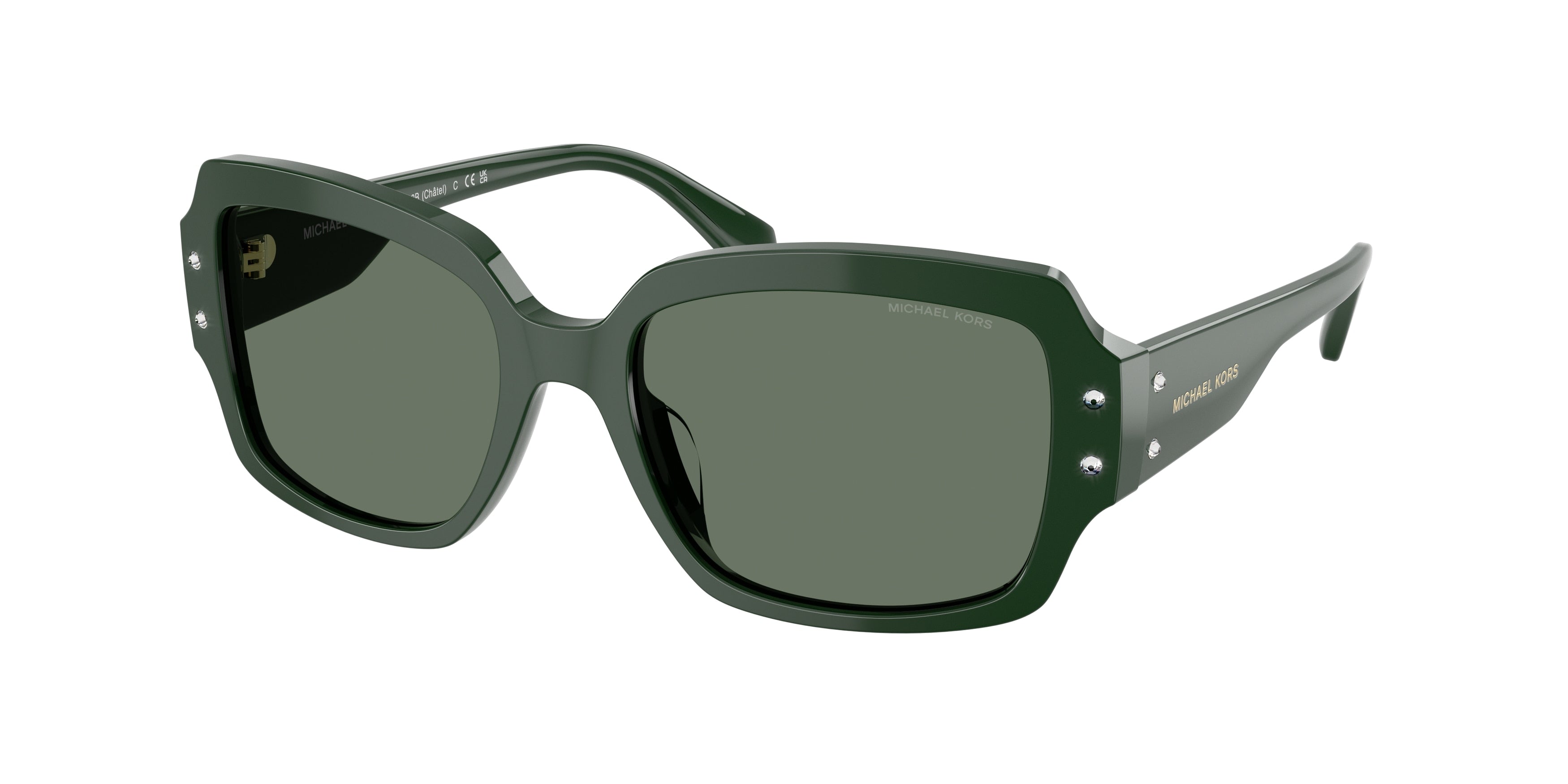 Gafas de Sol Michael Kors Châtel MK2233B Bosco y Verde Sólido