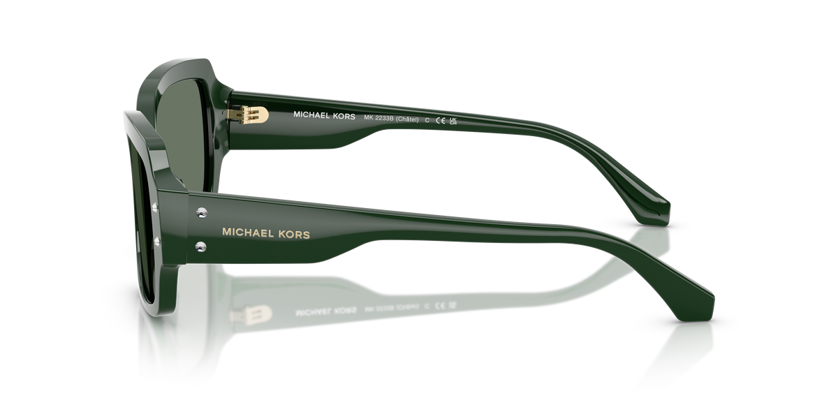 Gafas de Sol Michael Kors Châtel MK2233B Bosco y Verde Sólido