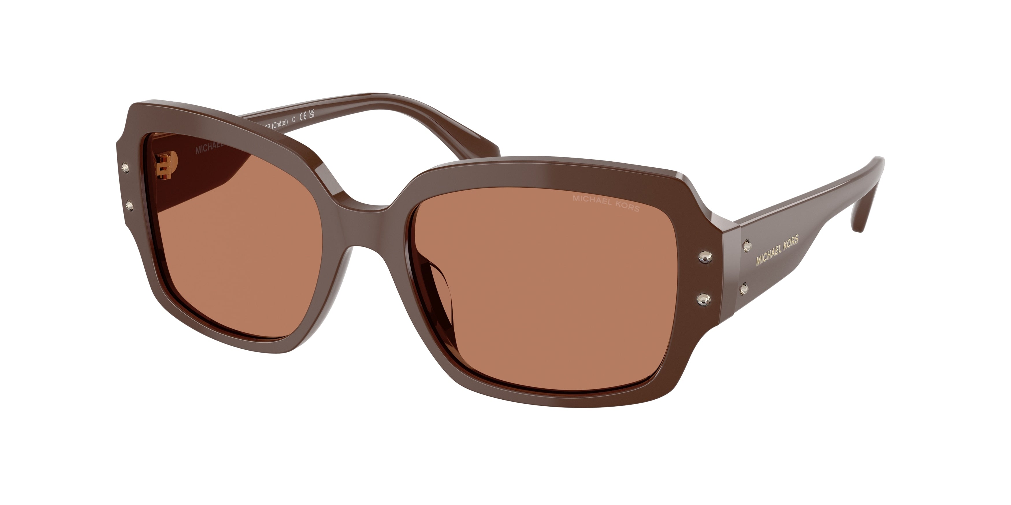 Gafas de Sol Michael Kors Châtel MK2233B Nuez moscada y Nuez moscada sólido