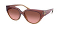 Gafas de Sol Michael Kors Boca Raton MK2241U Marrón claro rosa empolvado y Marrón y Rosáceo Degradé