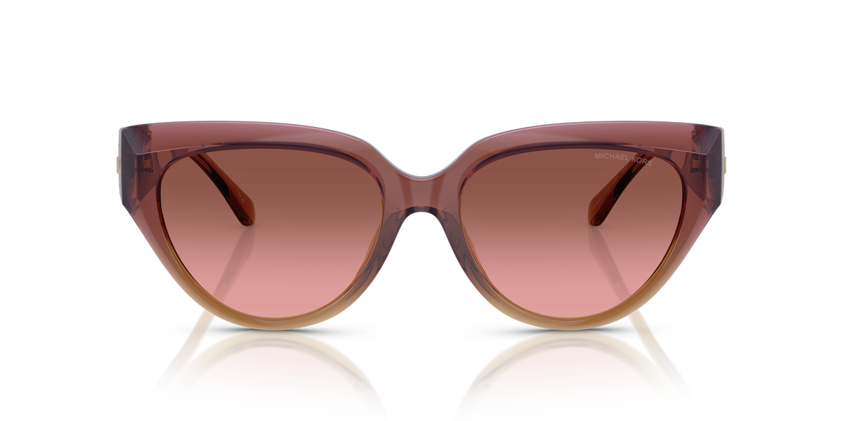 Gafas de Sol Michael Kors Boca Raton MK2241U Marrón claro rosa empolvado y Marrón y Rosáceo Degradé