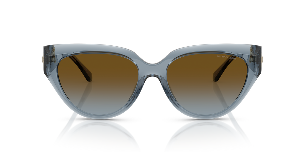 Gafas de Sol Michael Kors Boca Raton MK2241U Mezclilla transparente y Marrón y Azul Degradé