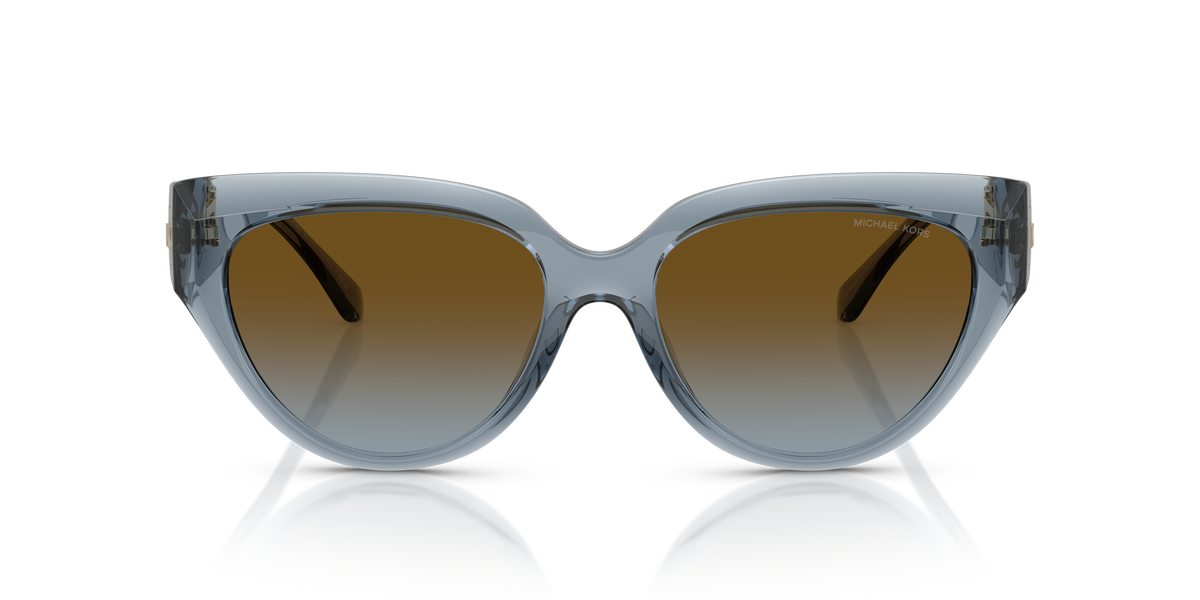 Gafas de Sol Michael Kors Boca Raton MK2241U Mezclilla transparente y Marrón y Azul Degradé