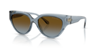 Gafas de Sol Michael Kors Boca Raton MK2241U Mezclilla transparente y Marrón y Azul Degradé
