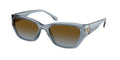 Gafas de Sol Michael Kors Pearl River MK2242D Mezclilla transparente y Marrón y Azul Degradé