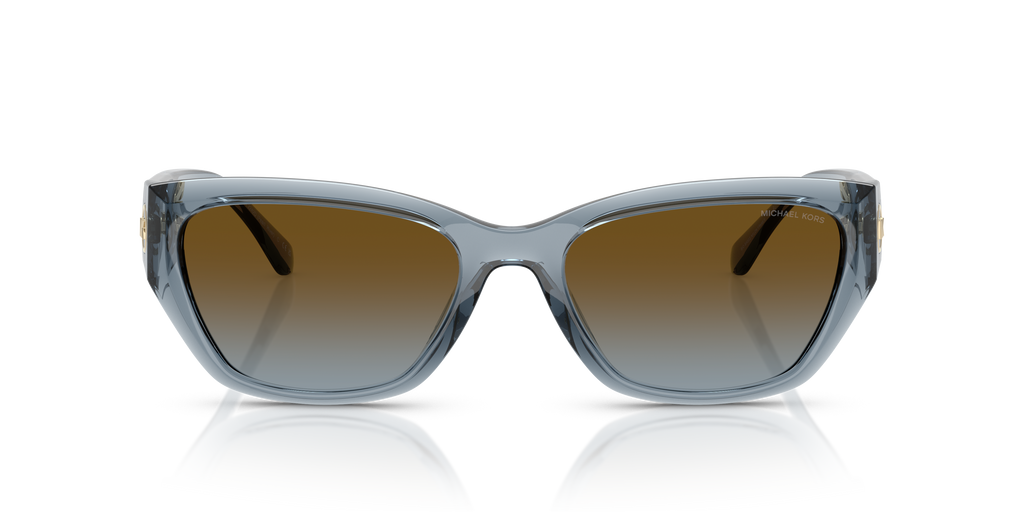 Gafas de Sol Michael Kors Pearl River MK2242D Mezclilla transparente y Marrón y Azul Degradé