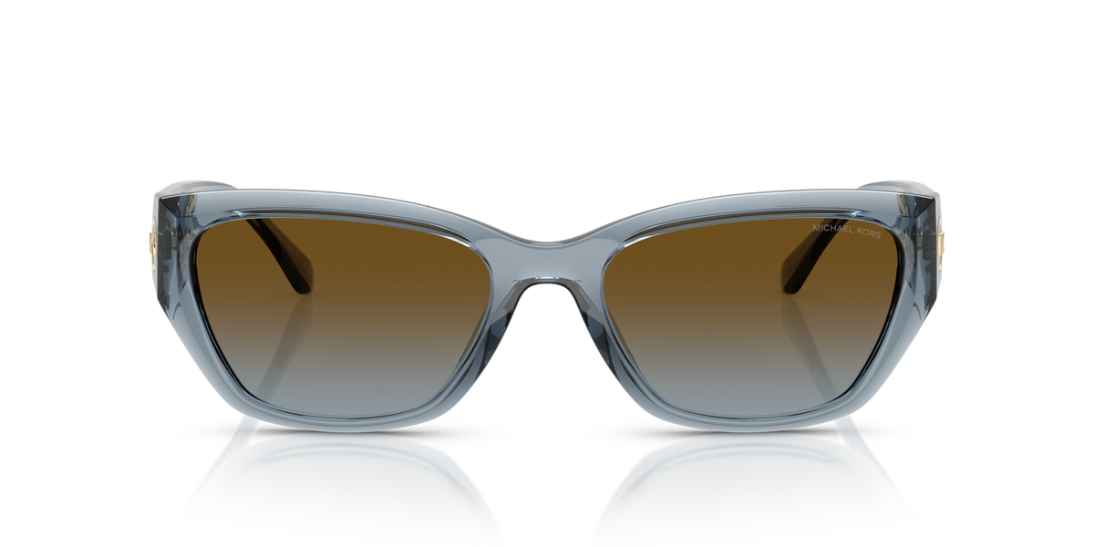 Gafas de Sol Michael Kors Pearl River MK2242D Mezclilla transparente y Marrón y Azul Degradé