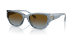 Gafas de Sol Michael Kors Pearl River MK2242D Mezclilla transparente y Marrón y Azul Degradé