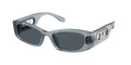 Gafas de Sol Michael Kors Rhodes MK2243U Mezclilla transparente y Azul y Gris Sólido