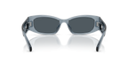 Gafas de Sol Michael Kors Rhodes MK2243U Mezclilla transparente y Azul y Gris Sólido