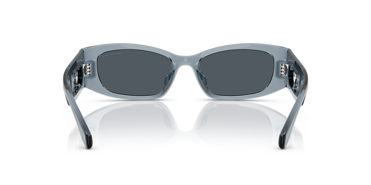 Gafas de Sol Michael Kors Rhodes MK2243U Mezclilla transparente y Azul y Gris Sólido