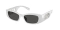 Gafas de Sol Michael Kors Rhodes MK2243U Plateado metálico y Gris Oscuro Sólido