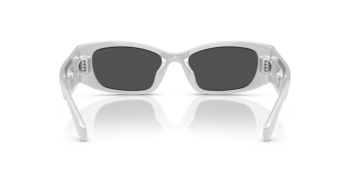 Gafas de Sol Michael Kors Rhodes MK2243U Plateado metálico y Gris Oscuro Sólido