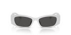 Gafas de Sol Michael Kors Rhodes MK2243U Plateado metálico y Gris Oscuro Sólido