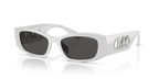 Gafas de Sol Michael Kors Rhodes MK2243U Plateado metálico y Gris Oscuro Sólido