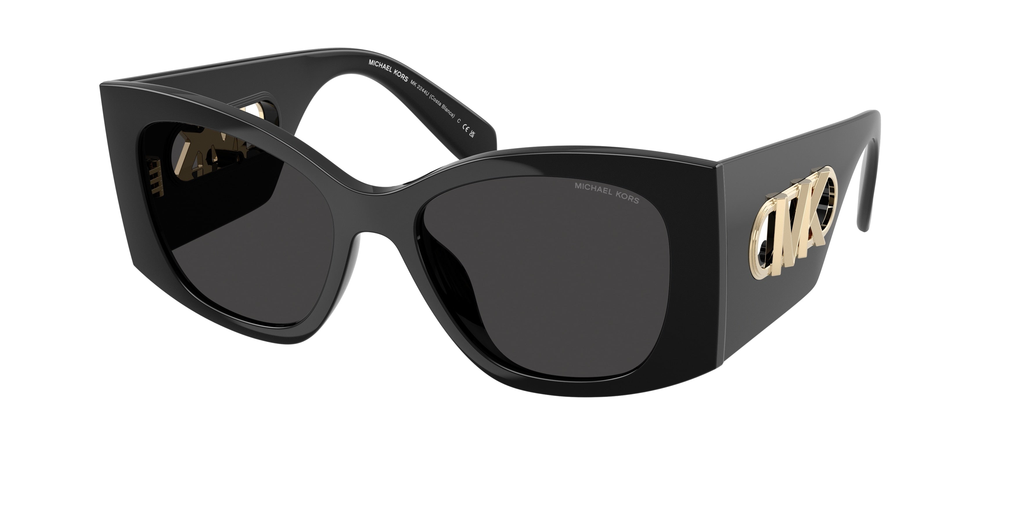 Gafas de Sol Michael Kors Costa Blanca MK2244U Negro y Gris Oscuro Sólido