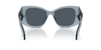 Gafas de Sol Michael Kors Costa Blanca MK2244U Mezclilla transparente y Azul y Gris Sólido