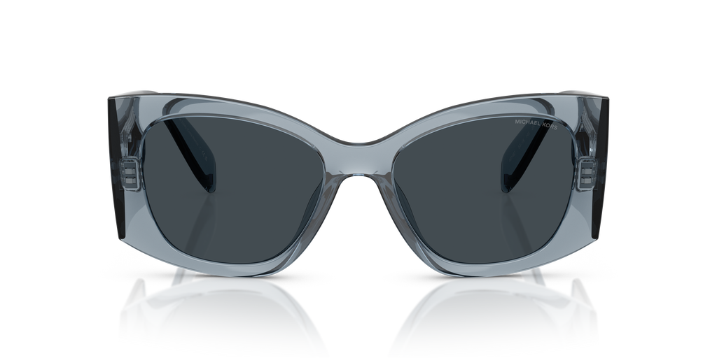 Gafas de Sol Michael Kors Costa Blanca MK2244U Mezclilla transparente y Azul y Gris Sólido