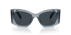 Gafas de Sol Michael Kors Costa Blanca MK2244U Mezclilla transparente y Azul y Gris Sólido