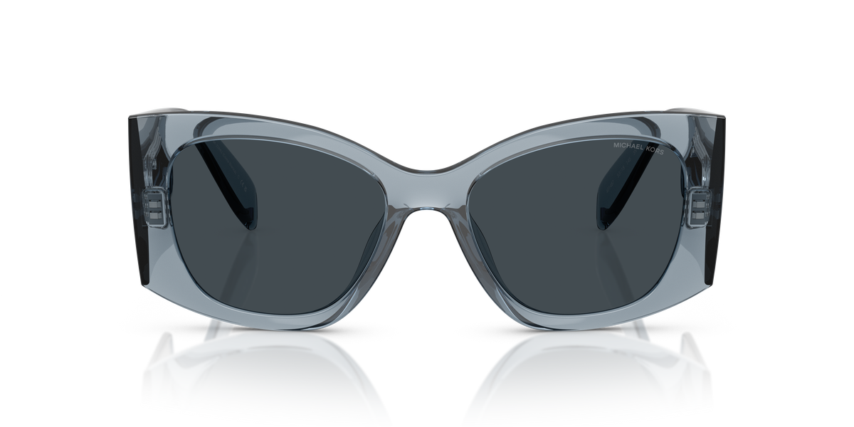 Gafas de Sol Michael Kors Costa Blanca MK2244U Mezclilla transparente y Azul y Gris Sólido