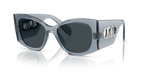 Gafas de Sol Michael Kors Costa Blanca MK2244U Mezclilla transparente y Azul y Gris Sólido