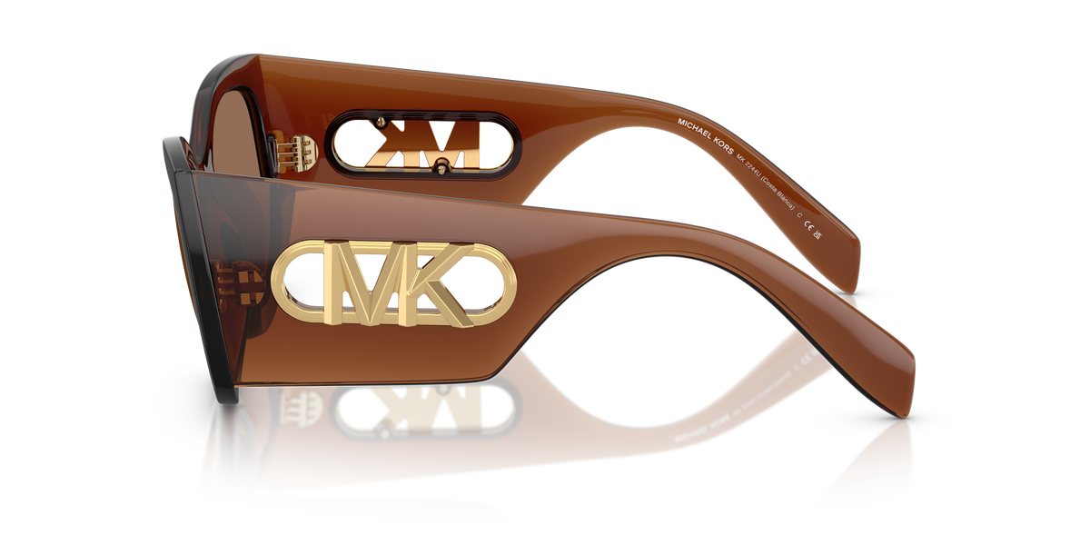 Gafas de Sol Michael Kors Costa Blanca MK2244U Marrón Traslúcido y Marrón Sólido