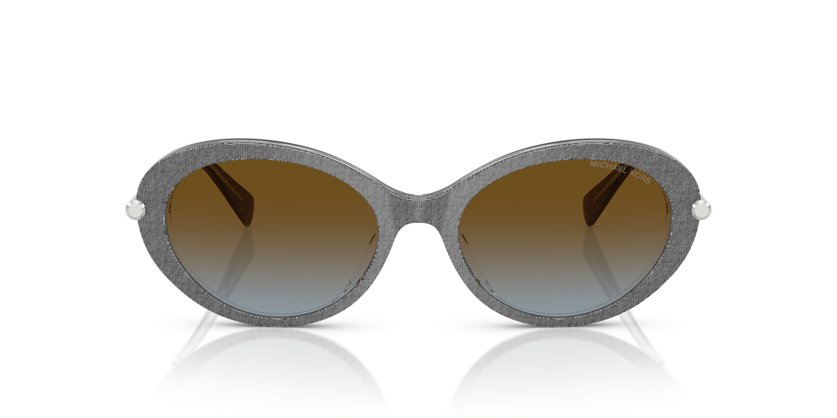 Gafas de Sol Michael Kors Rockaway MK2245U Mezclilla gris y Marrón y Azul Degradé