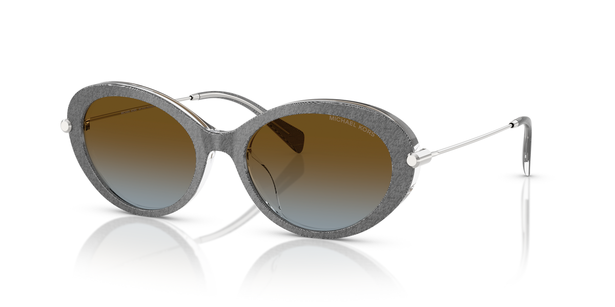 Gafas de Sol Michael Kors Rockaway MK2245U Mezclilla gris y Marrón y Azul Degradé