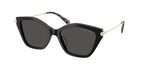 Gafas de Sol Michael Kors Catskills MK2246U Negro/tortuga ámbar y Gris Oscuro Sólido