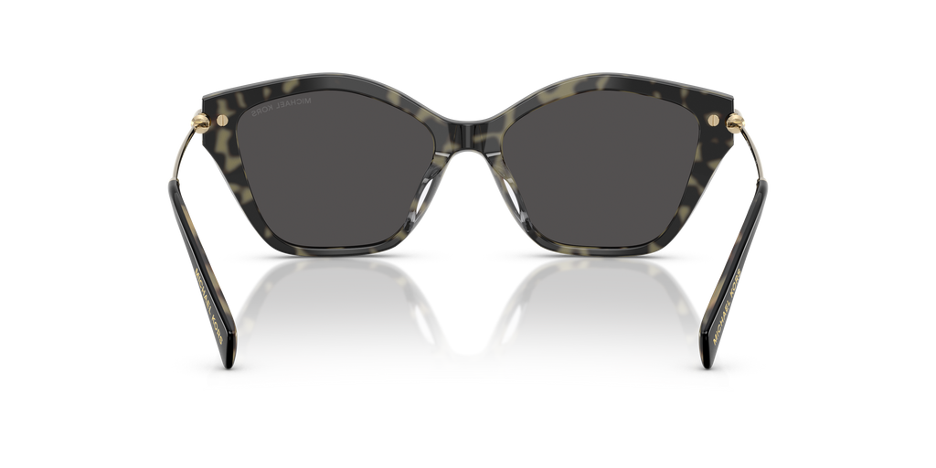 Gafas de Sol Michael Kors Catskills MK2246U Negro/tortuga ámbar y Gris Oscuro Sólido