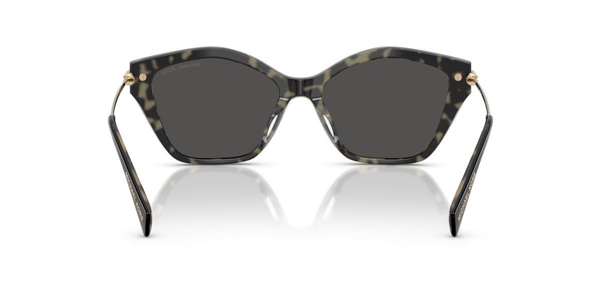 Gafas de Sol Michael Kors Catskills MK2246U Negro/tortuga ámbar y Gris Oscuro Sólido