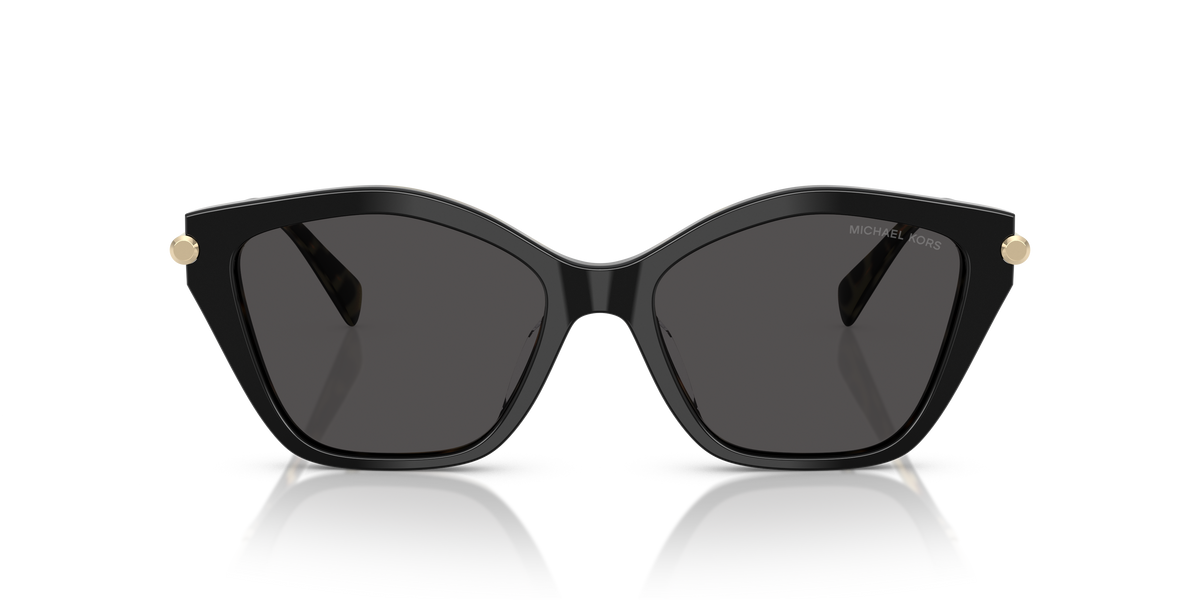 Gafas de Sol Michael Kors Catskills MK2246U Negro/tortuga ámbar y Gris Oscuro Sólido