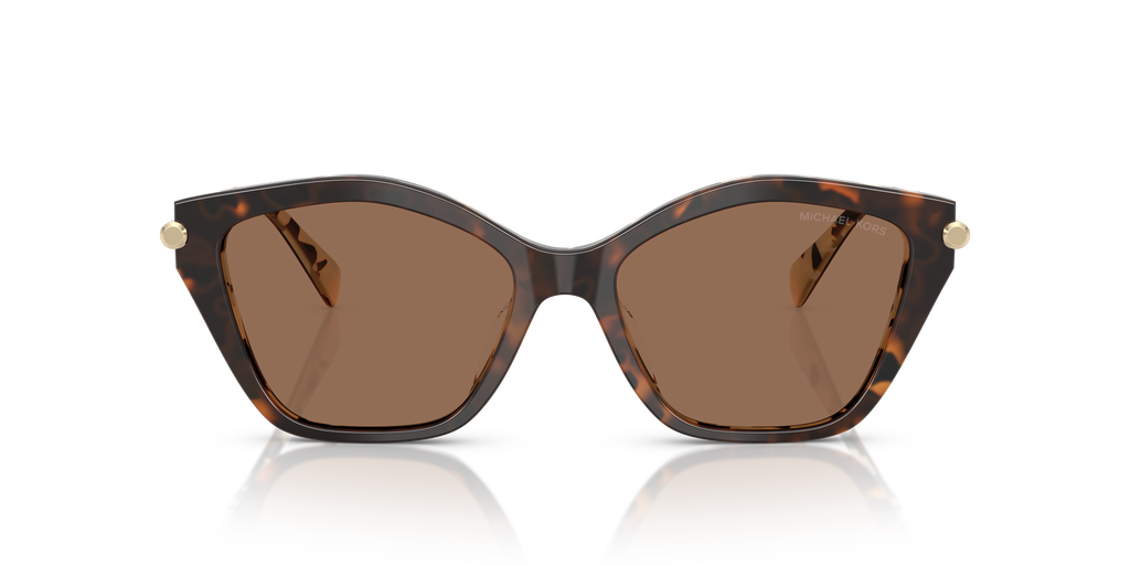 Gafas de Sol Michael Kors Catskills MK2246U Tortuga oscuro/crema y Marrón Sólido